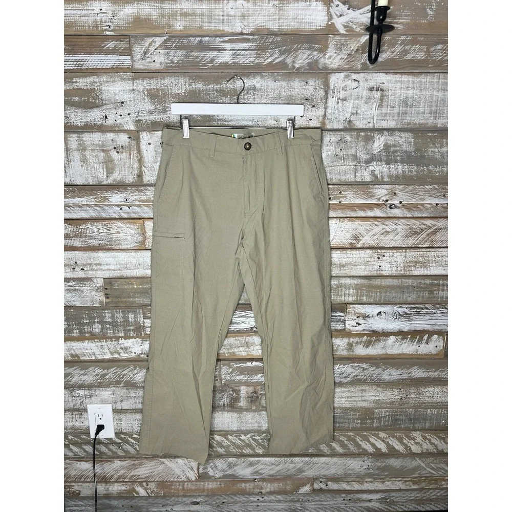 UB‎ Tech mens hiking/outdoor classic fit tan pants 34x30